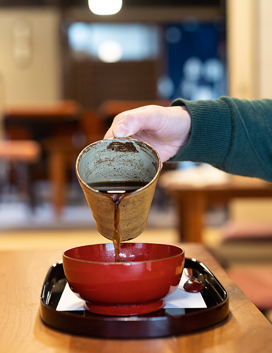 温かいコーヒーぜんざい2