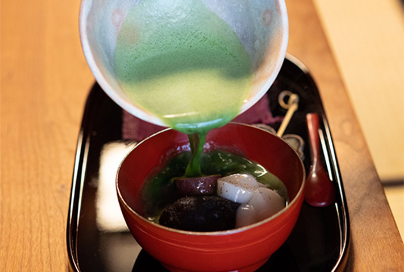 温かい抹茶ぜんざい|期間限定メニュー